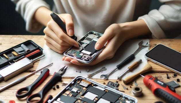 Careful, precise phone repair work